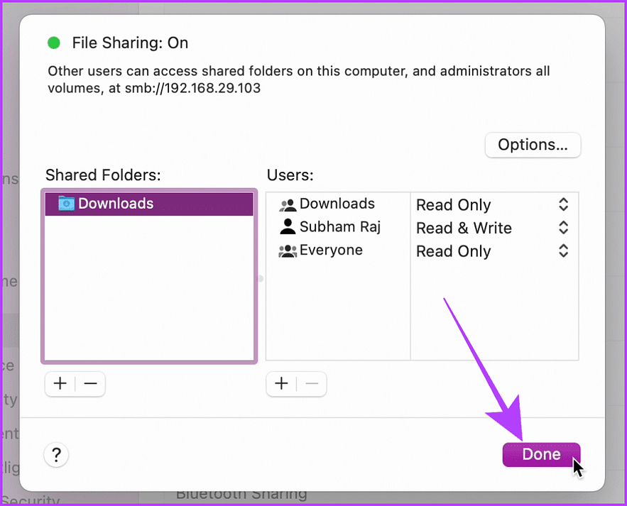 SMB File Sharing On on Mac 1024x827 1