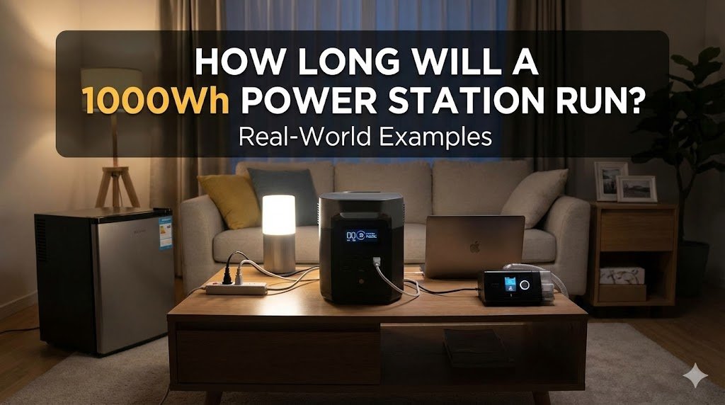 How Long Will a 1000Wh Power Station Run a Refrigerator? (Real Test Data 2026)