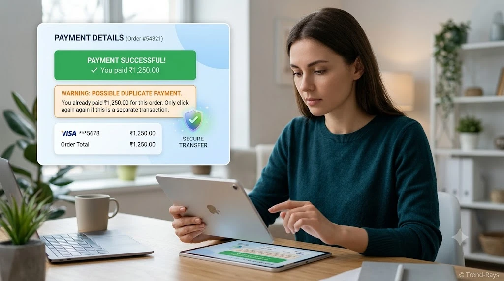 how to avoid duplicate online payments after payment errors