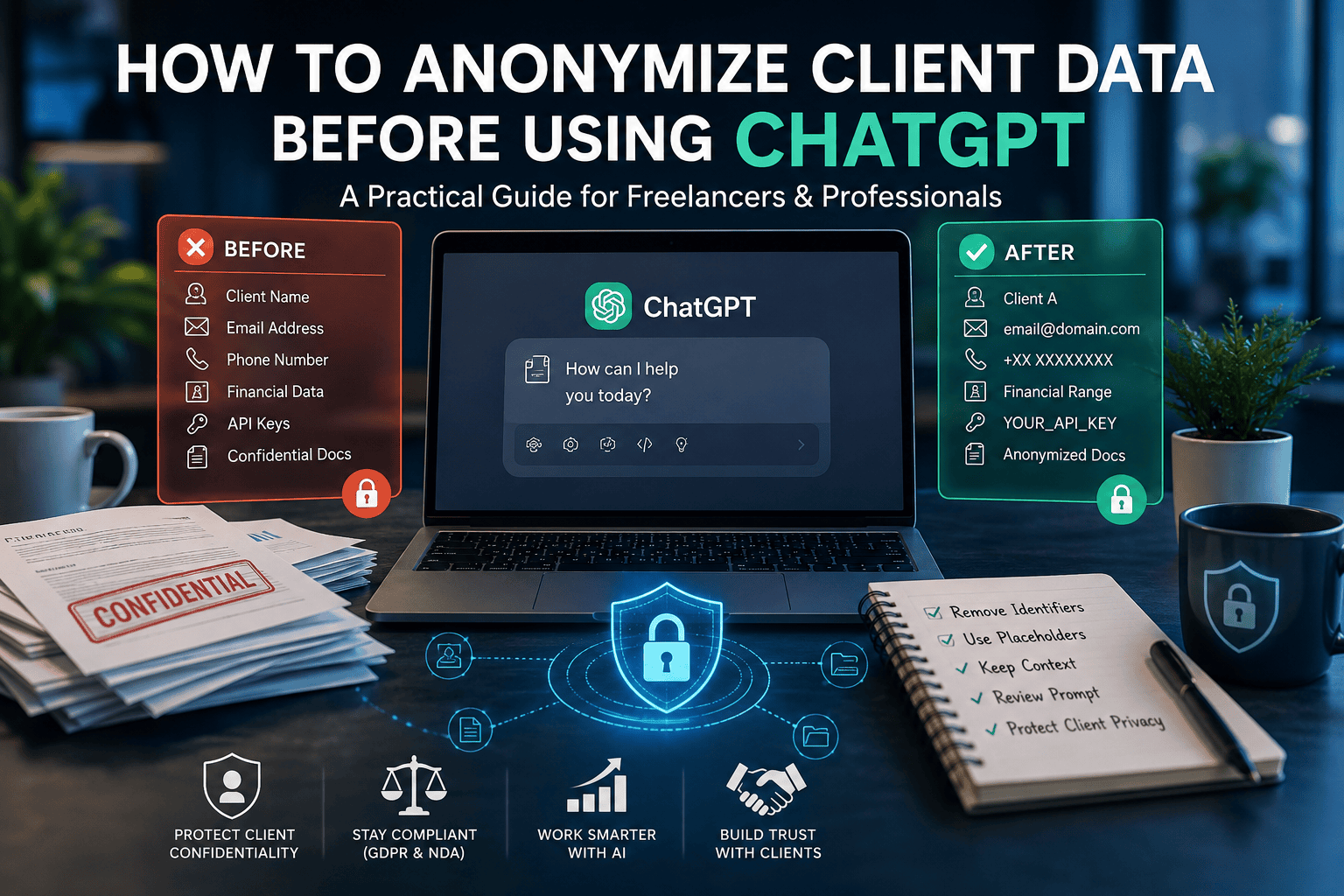 How to Anonymize Client Data Before Using ChatGPT Without Breaking Client Trust