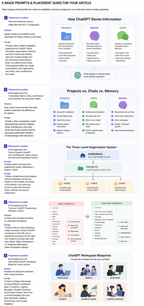 ChatGPT Projects vs Folders vs Memory: The Complete Workspace Guide (2026) 1 ChatGPT Projects vs Folders vs Memory: The Complete Workspace Guide (2026)