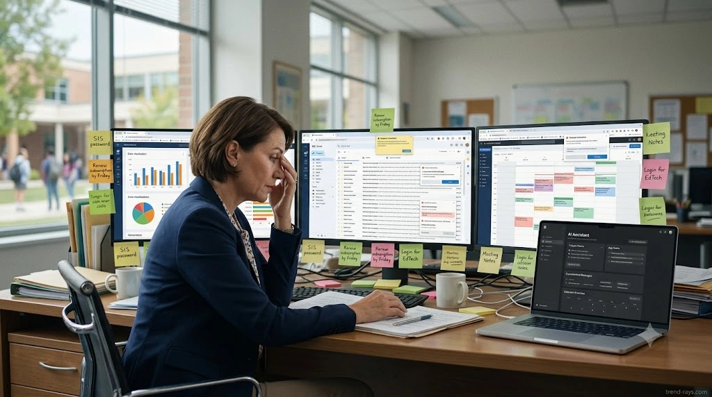 AI transforming one school event into emails, newsletters, and planning documents