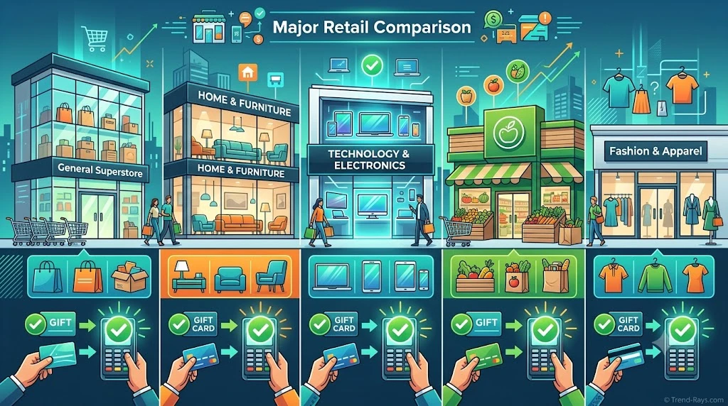 Can You Split Payment Between a Gift Card and a Credit Card? Complete Guide (2026) 3 Comparison of major retailers that generally support retailer gift cards together with another payment method.