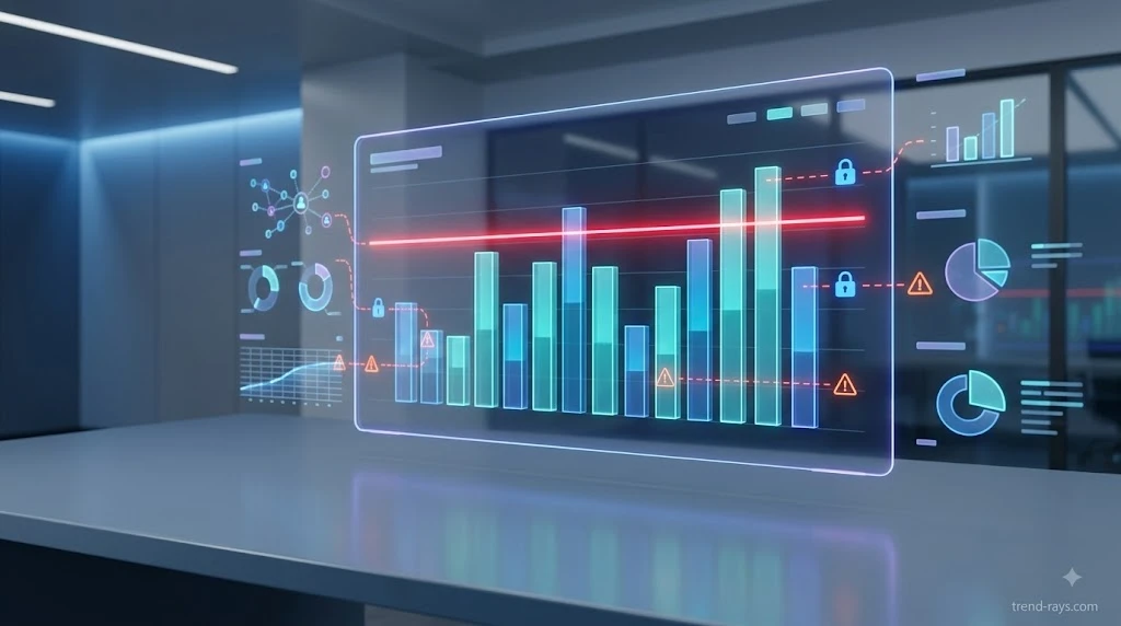 The "Infinite Loop" Trap: How Freelancers Are Bankrupting Themselves on OpenAI APIs 3 A 3D isometric cloud computing cost dashboard displaying a strict budget limit line.