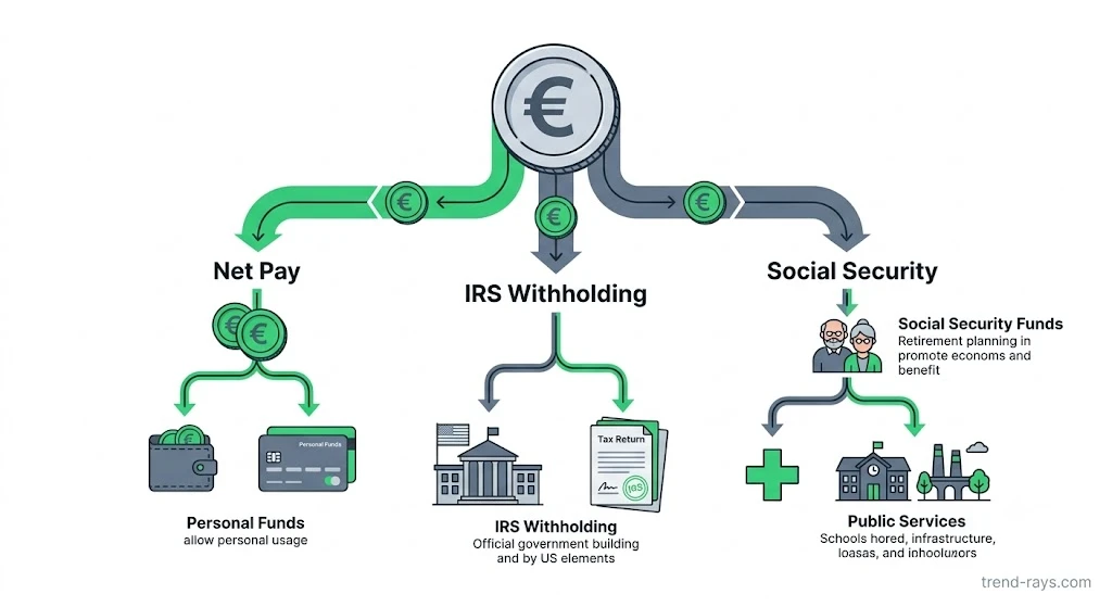 Best English Invoicing Software for Portugal’s Recibos Verdes (2026) 4 Visual representation of gross income deductions for Portuguese self-employed workers.